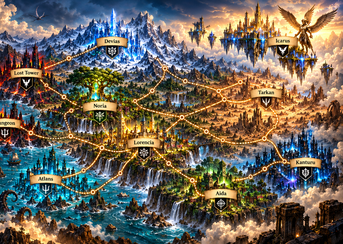 Mapa do Continente StormMu