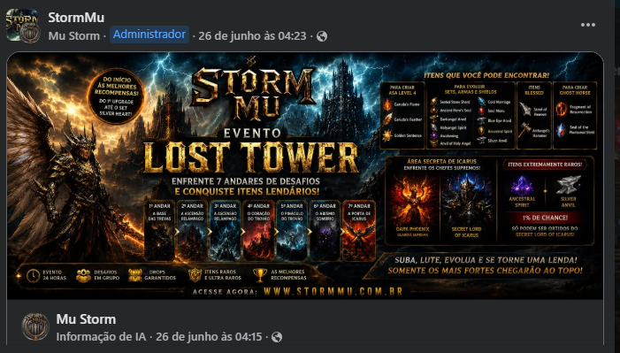 Divulgação de ErickADM
